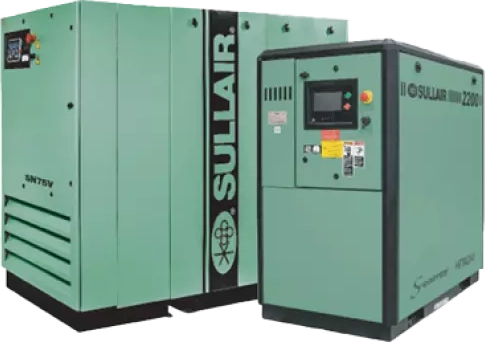 Sullair SN75V and S-energy 2200 industrial rotary screw air compressors
